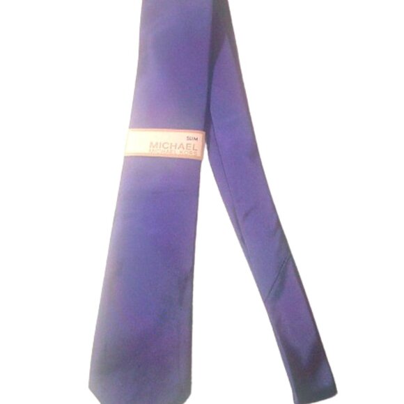 Michael Kors 100% Silk Tie - Purple - NWT - Picture 3 of 5